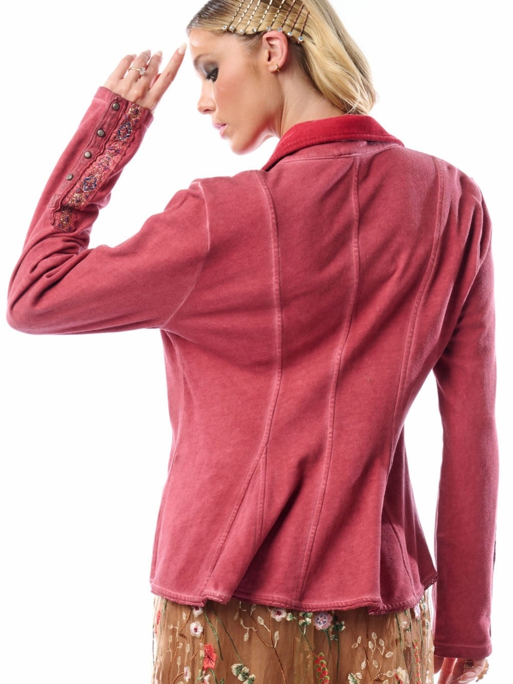 Colonel Jacket in Red - Picture 3 of 12